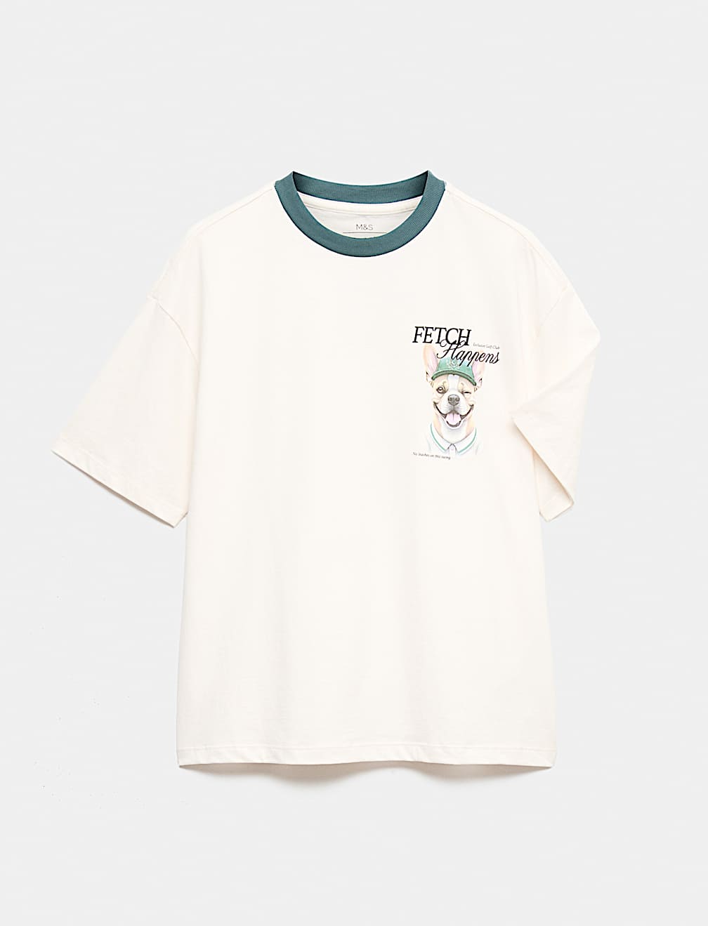 Pure Cotton Golf Dog Graphic T-Shirt (6-7 Yrs)