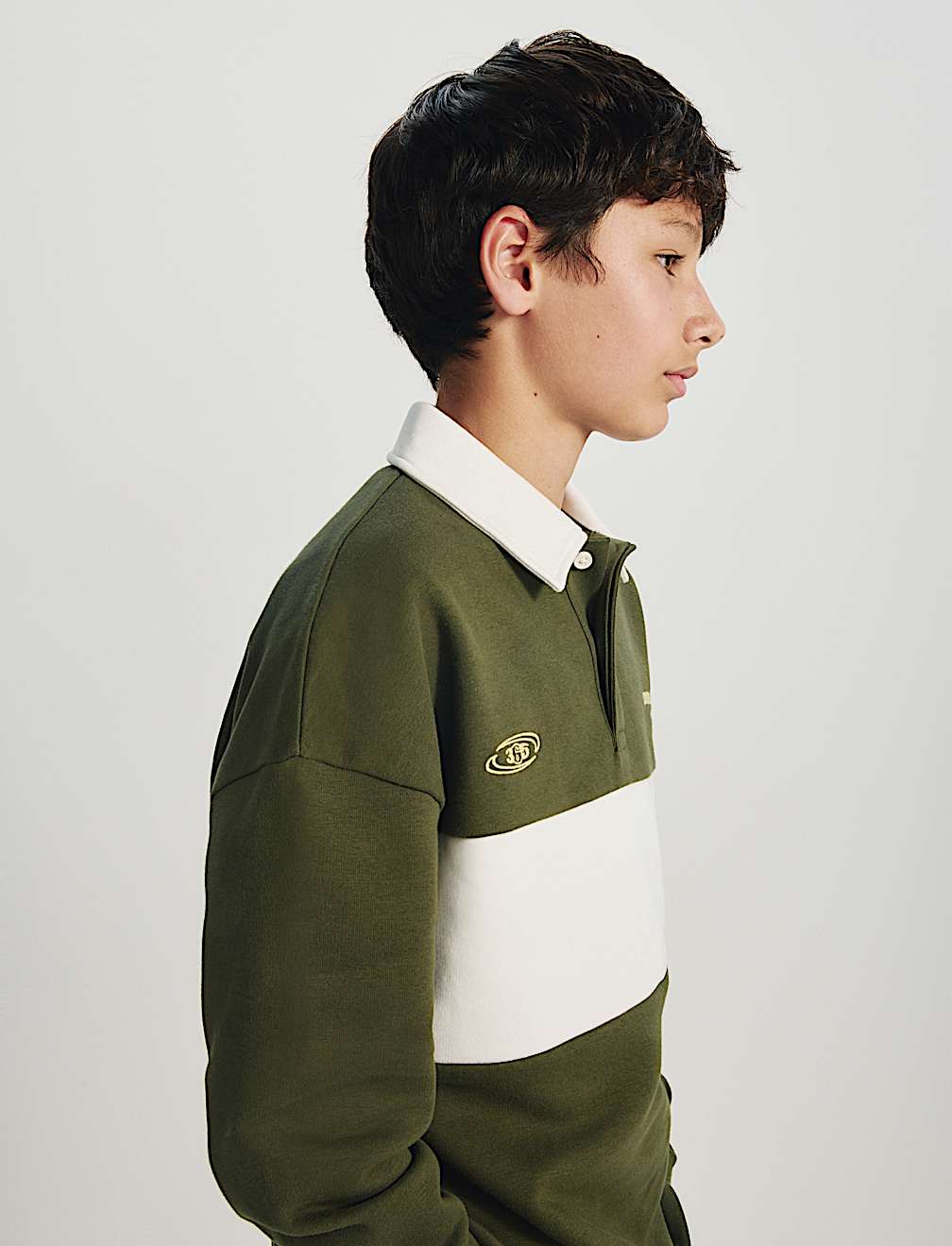 Cotton Rich Rugby Sweatshirt (6-16 Yrs)