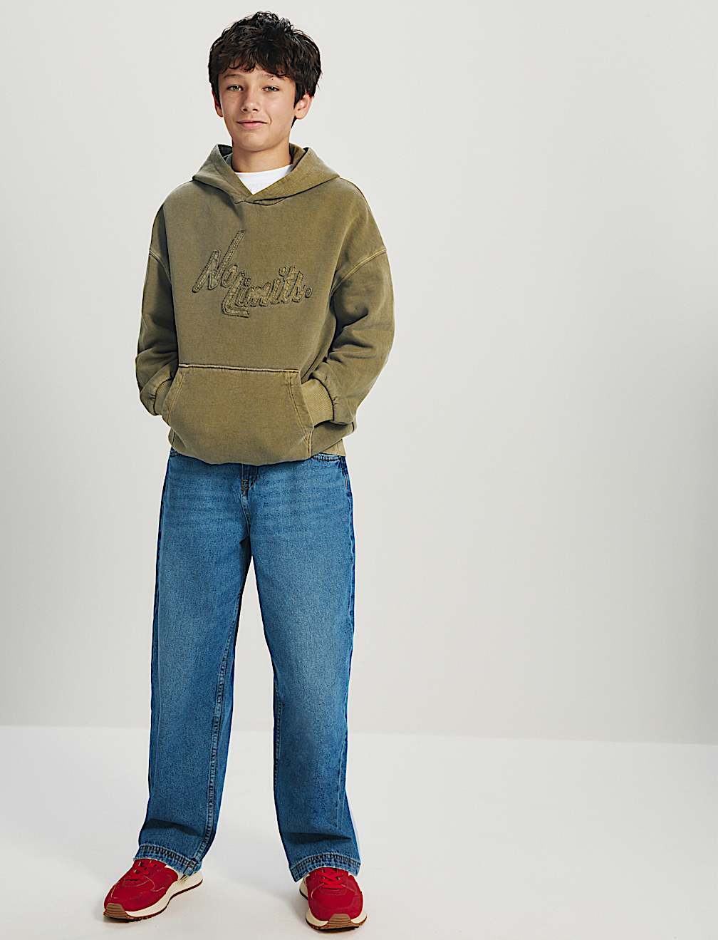 Pure Cotton Embroidered Graphic Hoodie (6-16 Yrs)