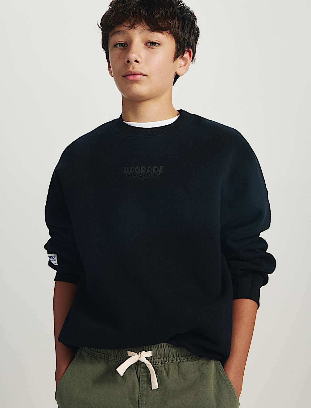 Pure Cotton Barrel Trousers (6-16 Yrs)