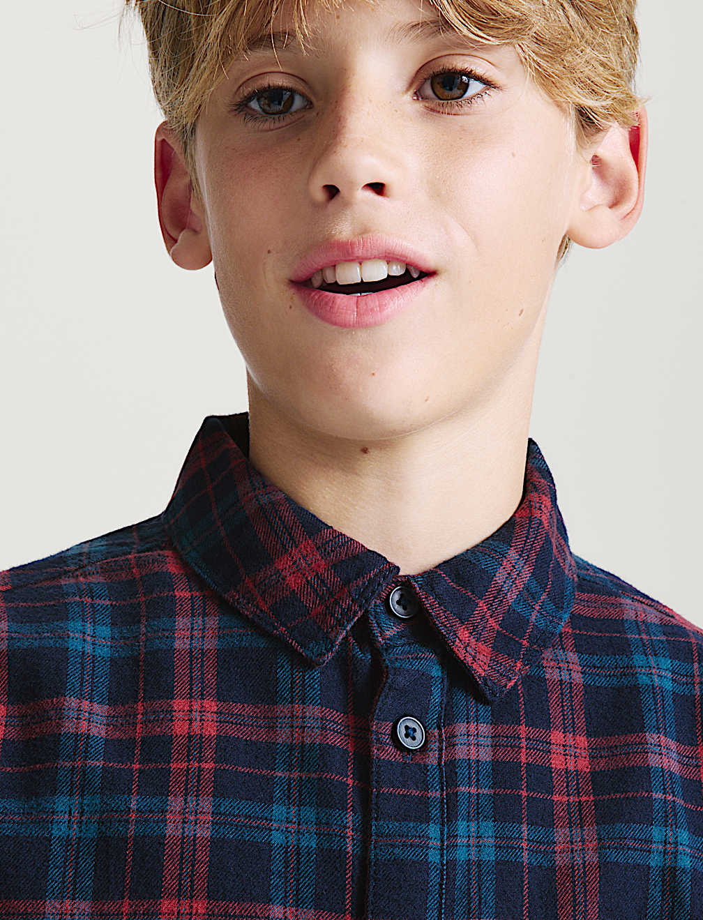 Pure Cotton Checked Shirt (6-16 Yrs)