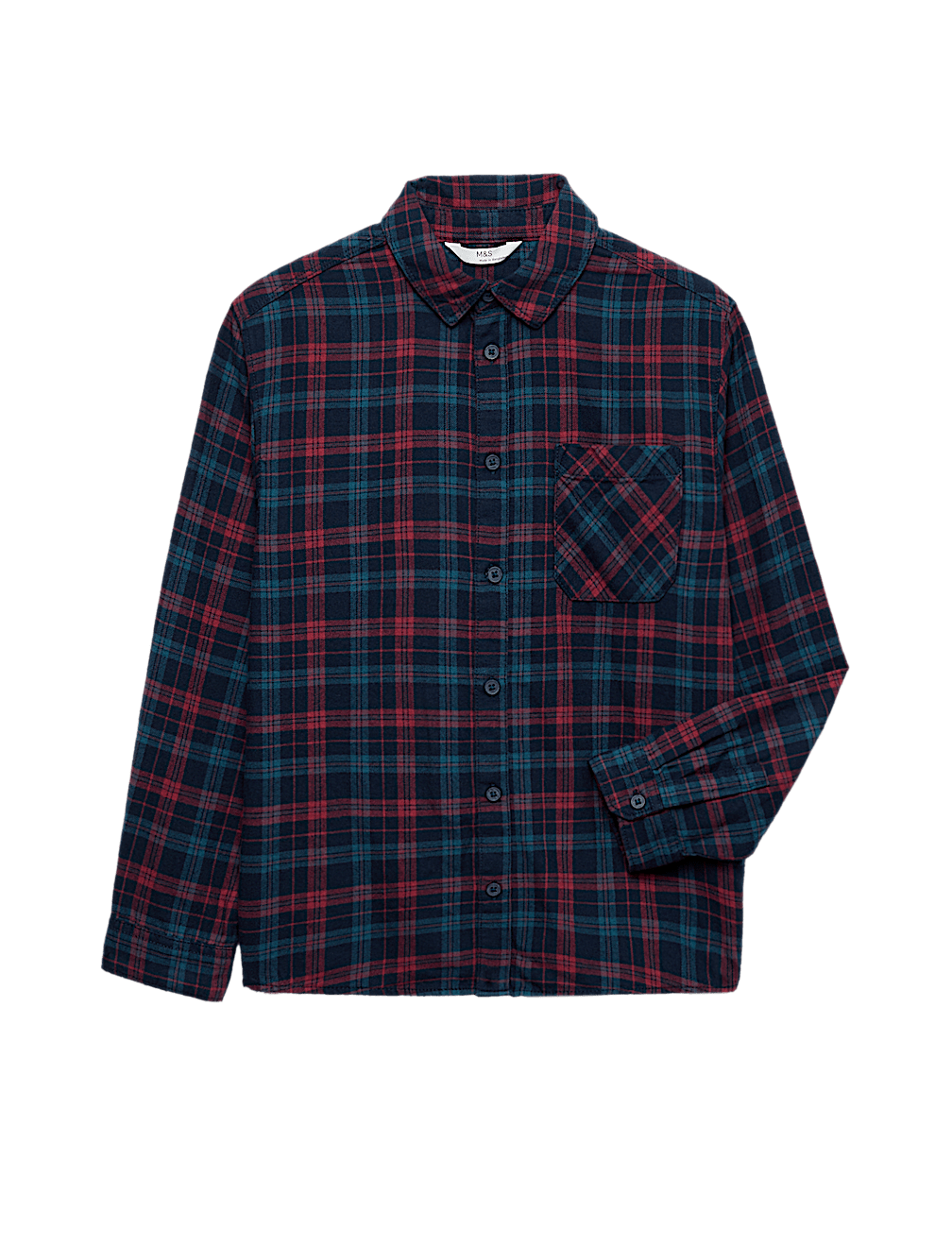 Pure Cotton Checked Shirt (6-16 Yrs)