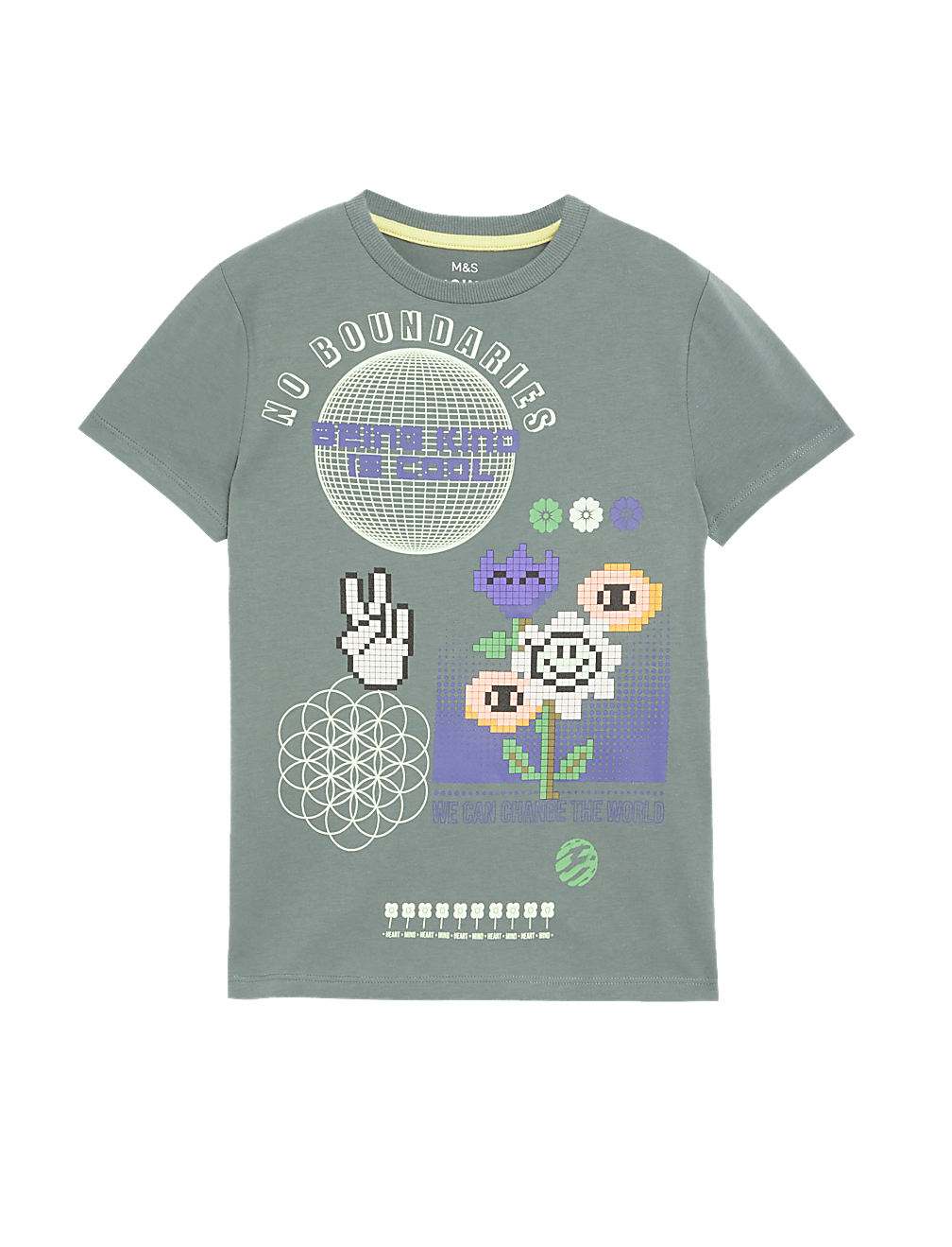 Pure Cotton Patterned T-Shirt