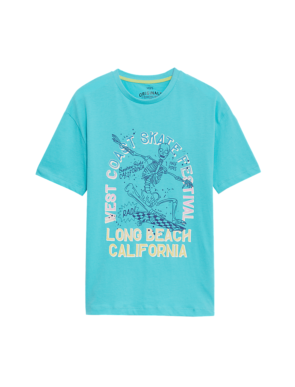 Pure Cotton Skate Festival T-Shirt (6-16 Yrs)