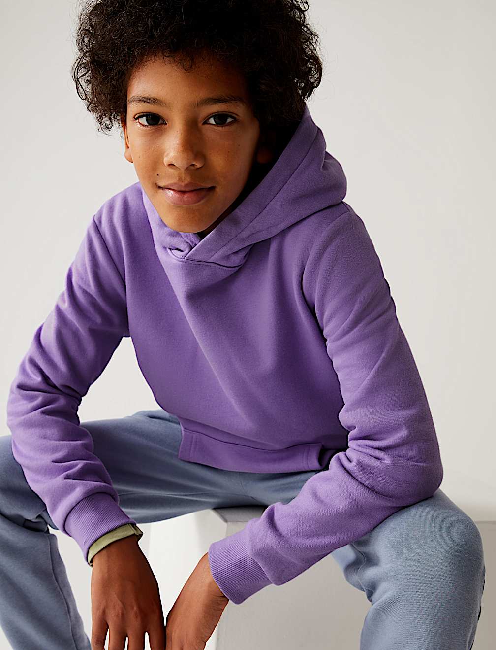 Cotton Hooded Sweatshirt