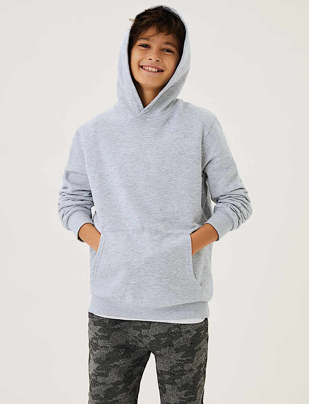 Cotton Hooded Sweatshirt