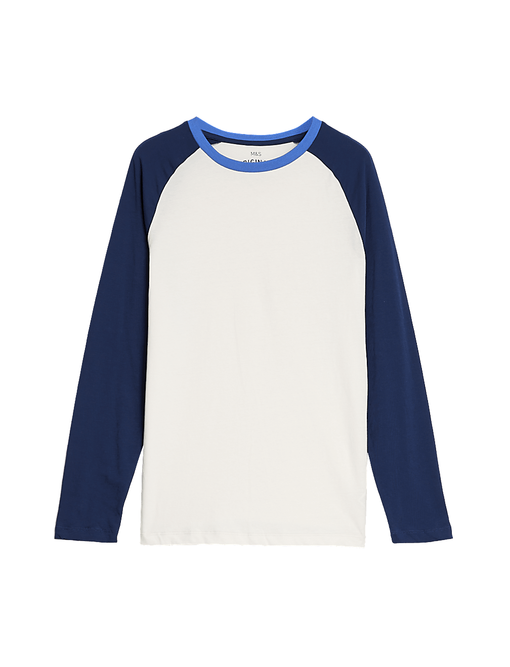 Pure Cotton Colorblocked Round Neck Top