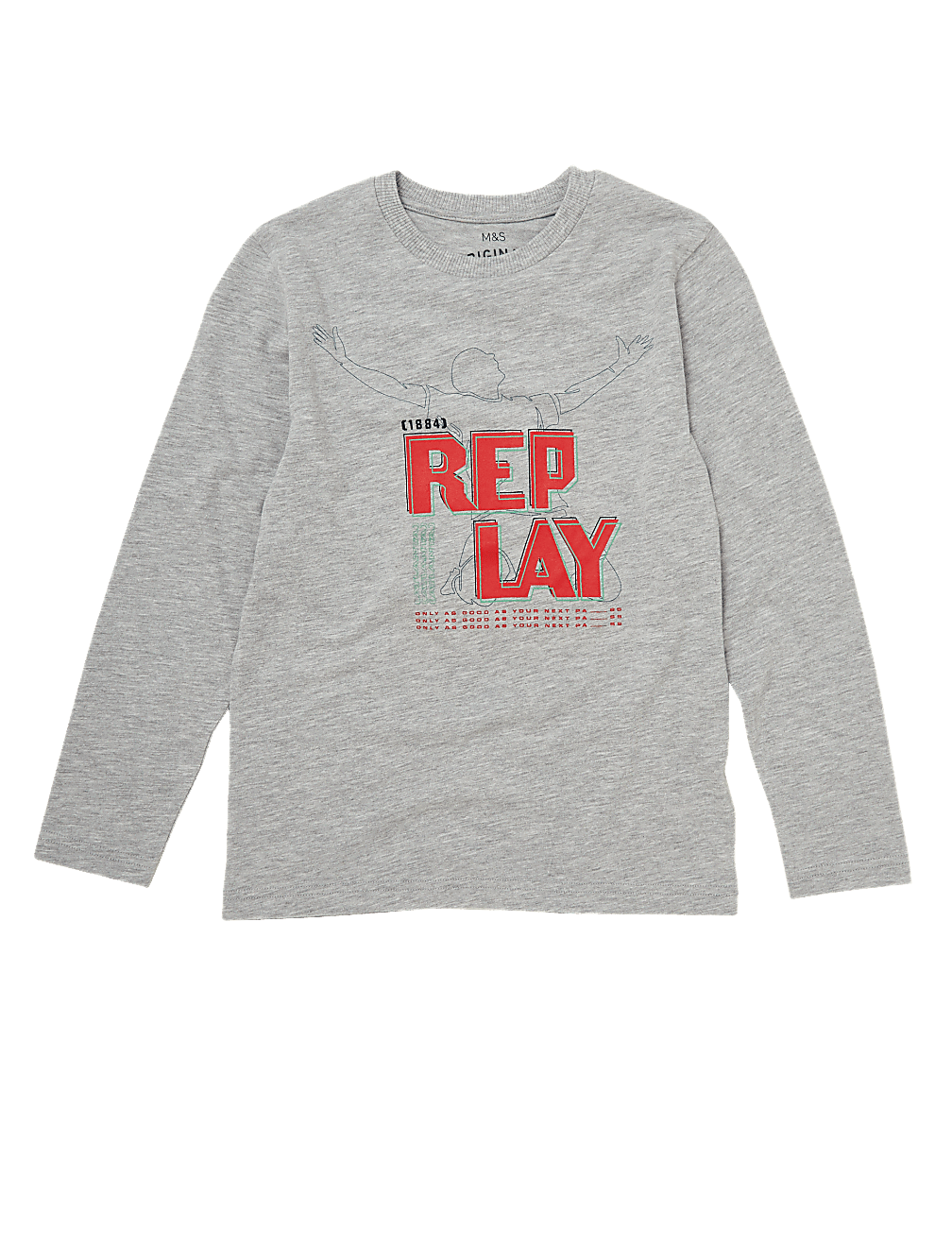 Cotton Long Sleeved Replay Top (6-16 Yrs)