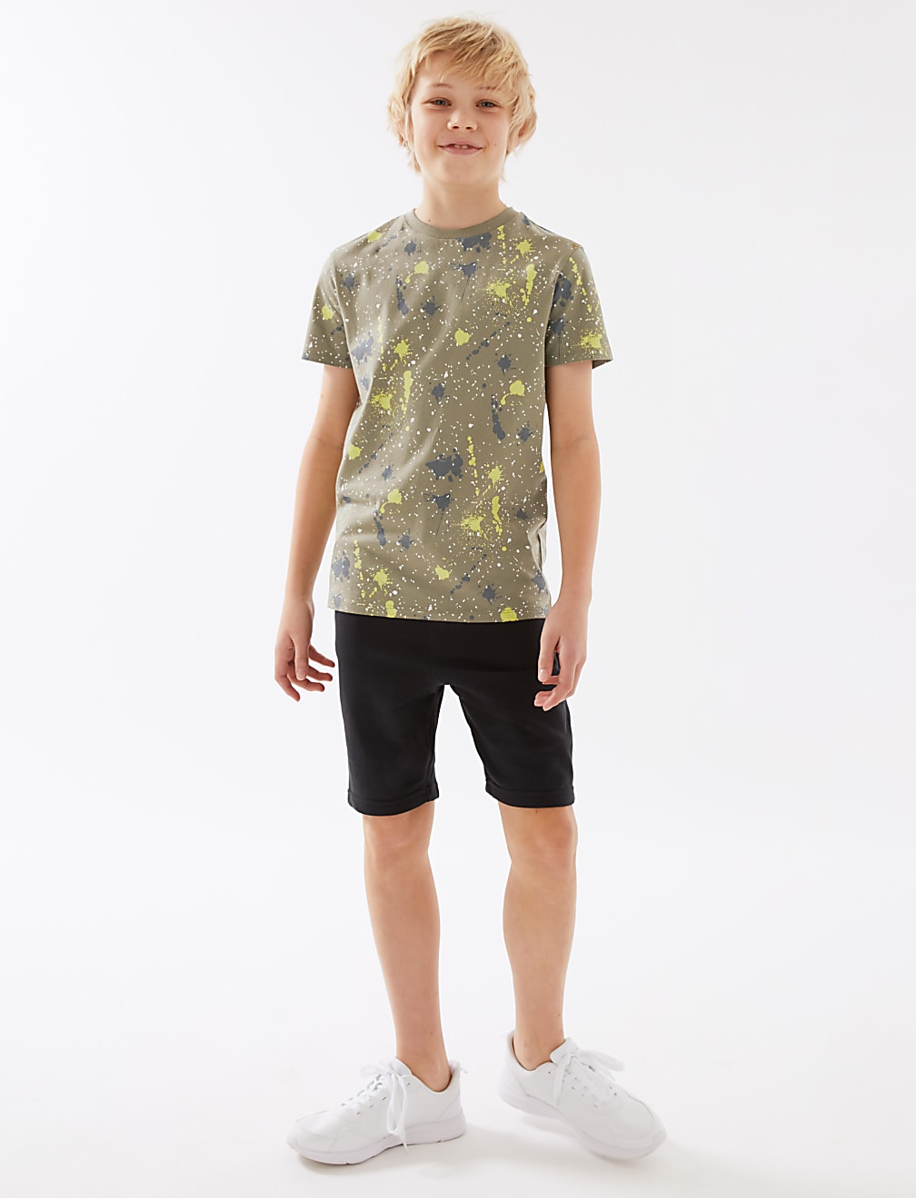Pure Cotton Paint Splatter T-Shirt (6 - 16 Yrs)