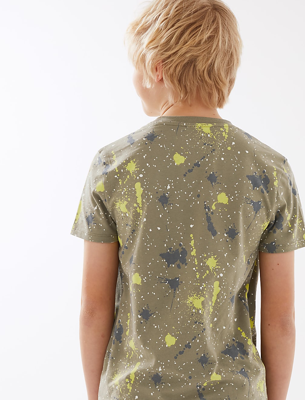 Pure Cotton Paint Splatter T-Shirt (6 - 16 Yrs)