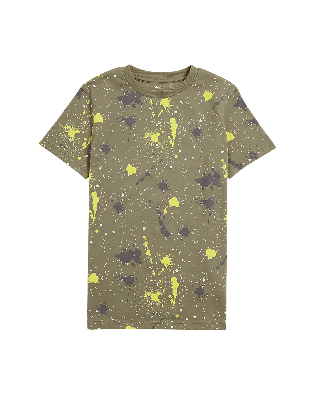 Pure Cotton Paint Splatter T-Shirt (6 - 16 Yrs)