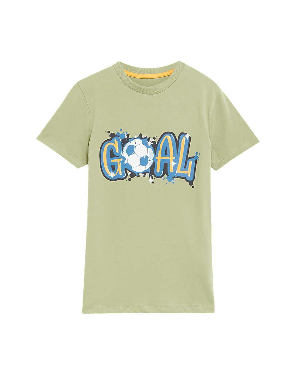 Pure Cotton Football T-Shirt (6-16 Yrs)