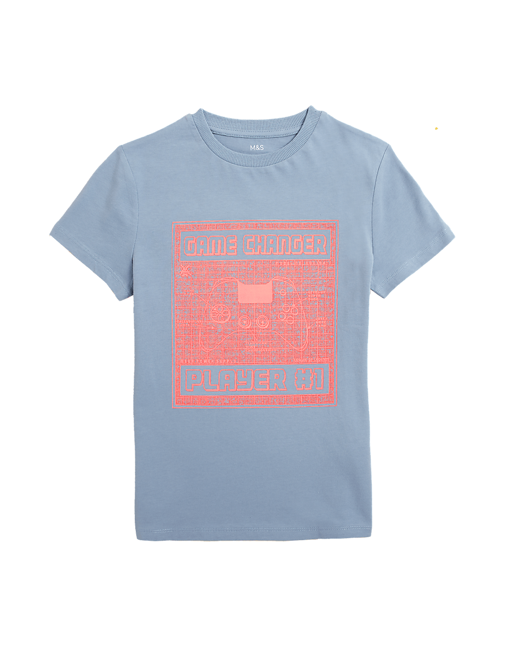 Pure Cotton Game Changer Slogan T-Shirt (6-16 Yrs)
