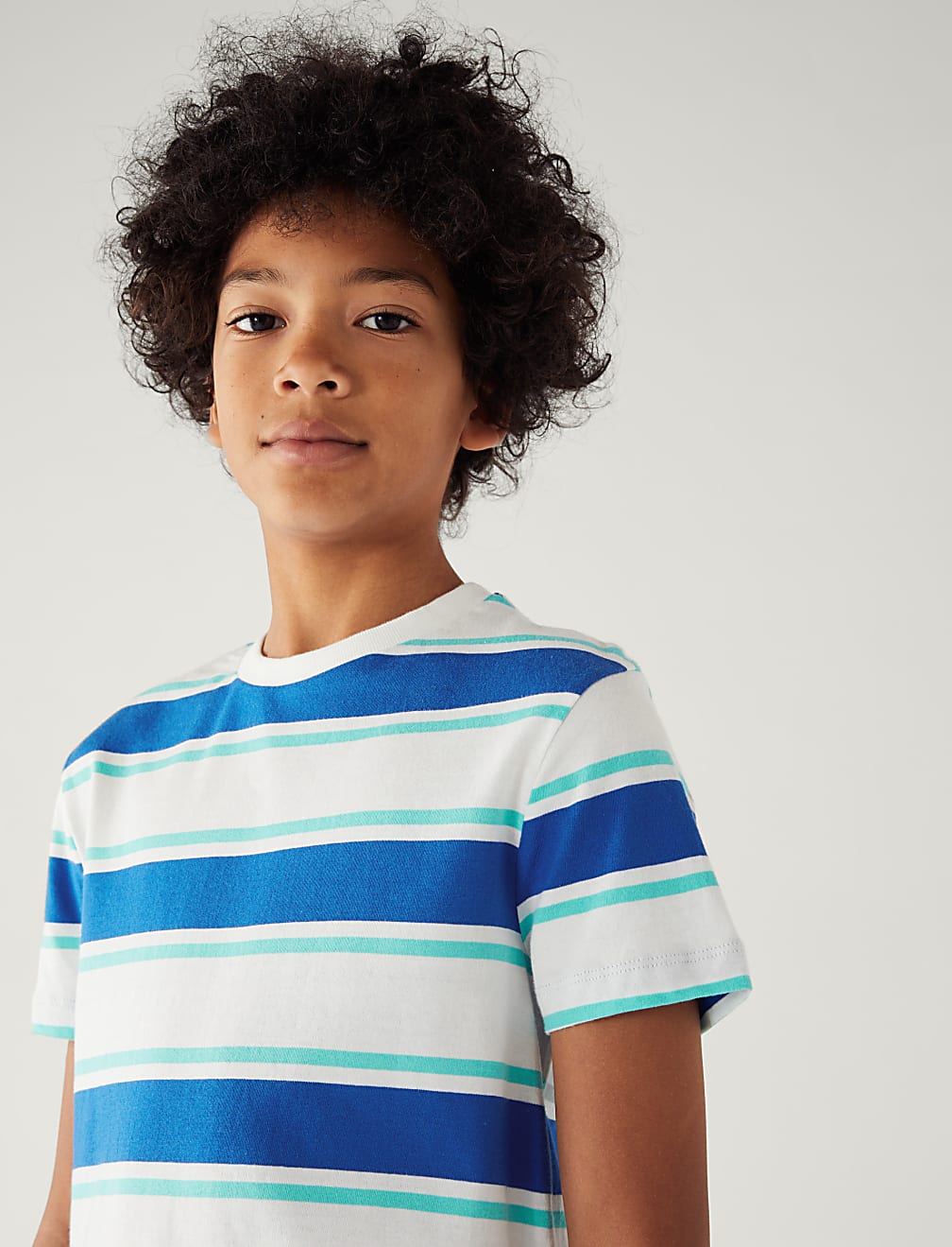 Pure Cotton Striped T-Shirt
