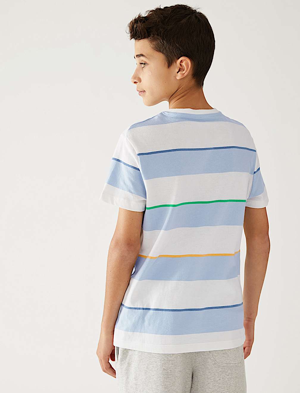 Pure Cotton Striped T-Shirt