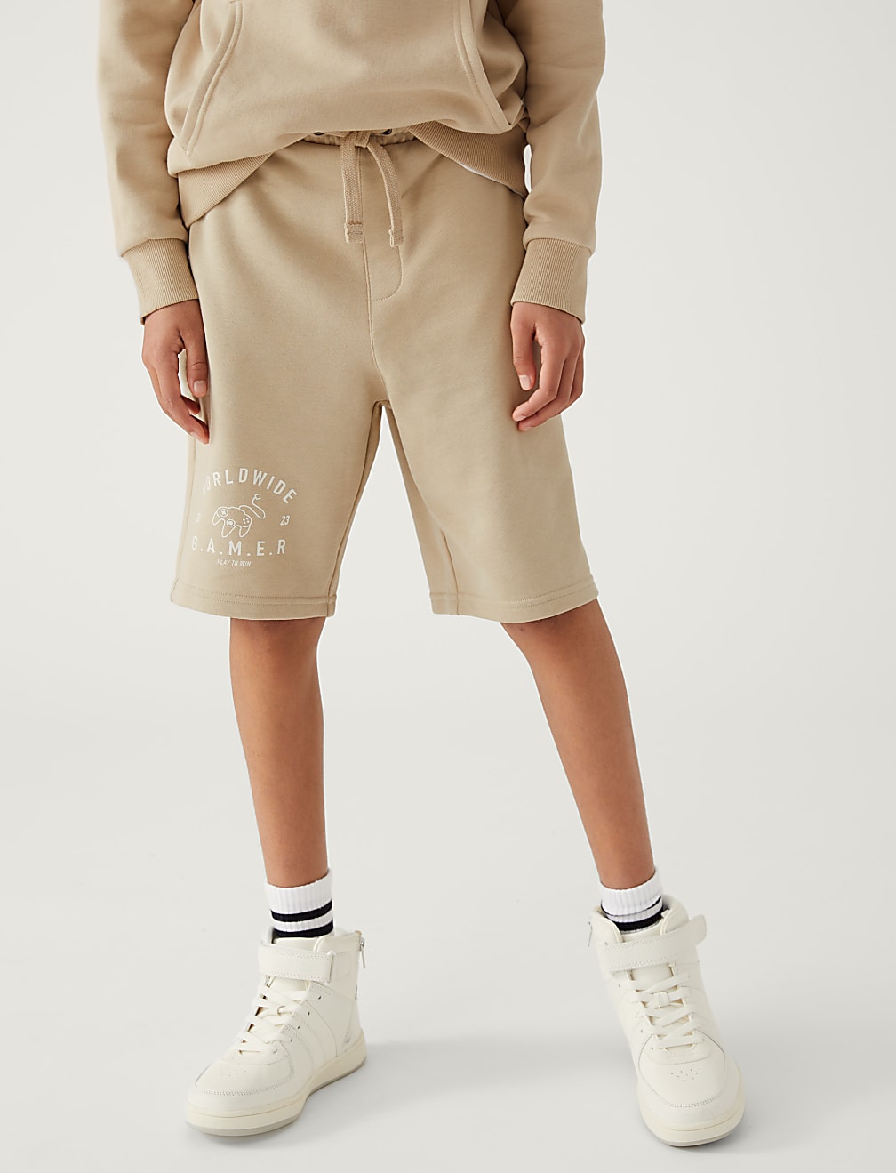 Cotton Rich Gamer Slogan Shorts
