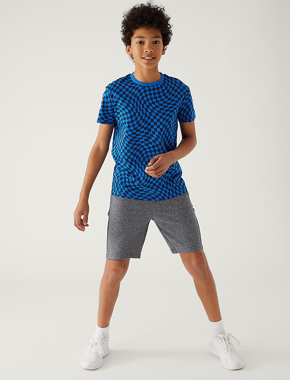 Pure Cotton Checked T-Shirt