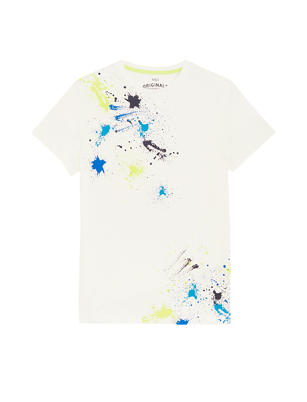 Pure Cotton Paint Splat T-Shirt