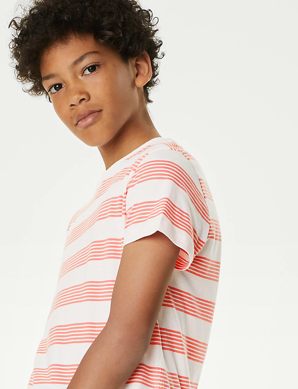 Pure Cotton Striped T-Shirt