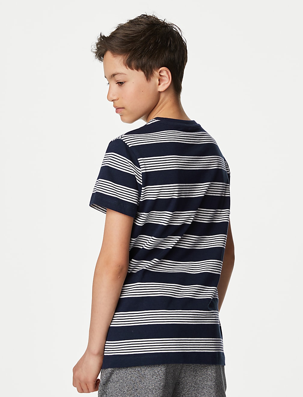 Pure Cotton Striped T-Shirt