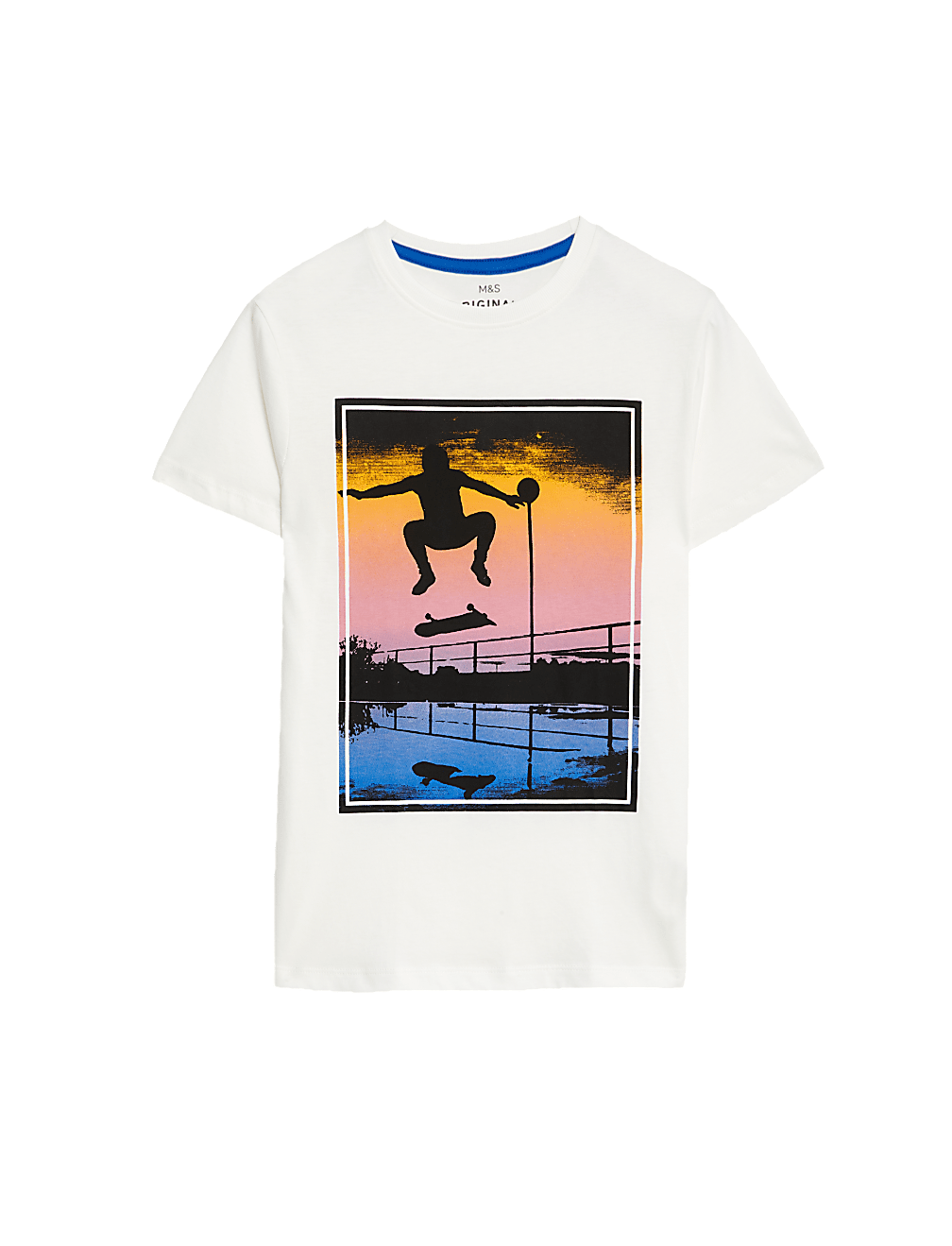 Pure Cotton Skate Print T-Shirt (6-16 Yrs)