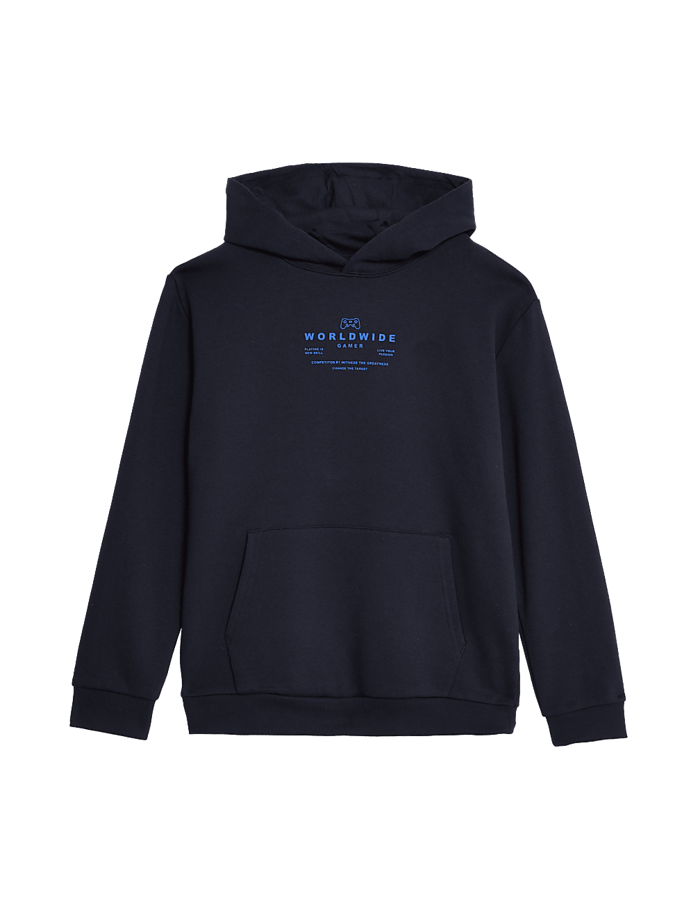 Cotton Rich Gaming Slogan Hoodie (6-16 Yrs)