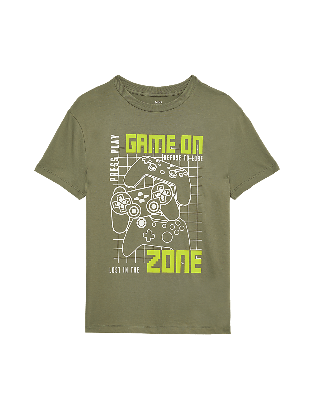 Pure Cotton Gaming Graphic T-Shirt (6-16 Yrs)