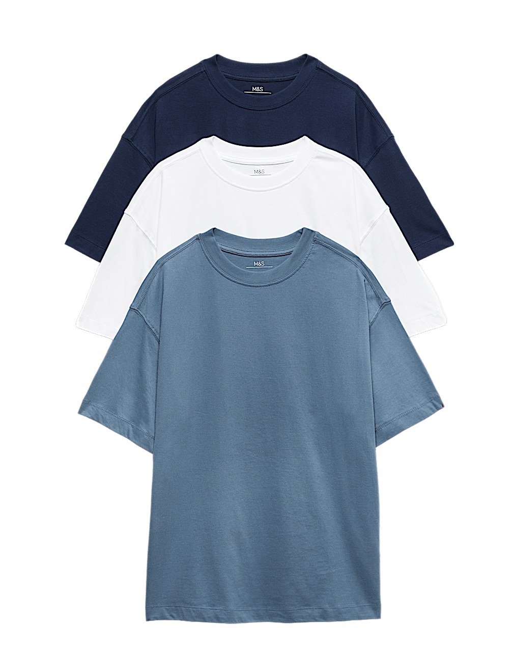 3 Pack Pure Cotton T-Shirts (6-16 Yrs)