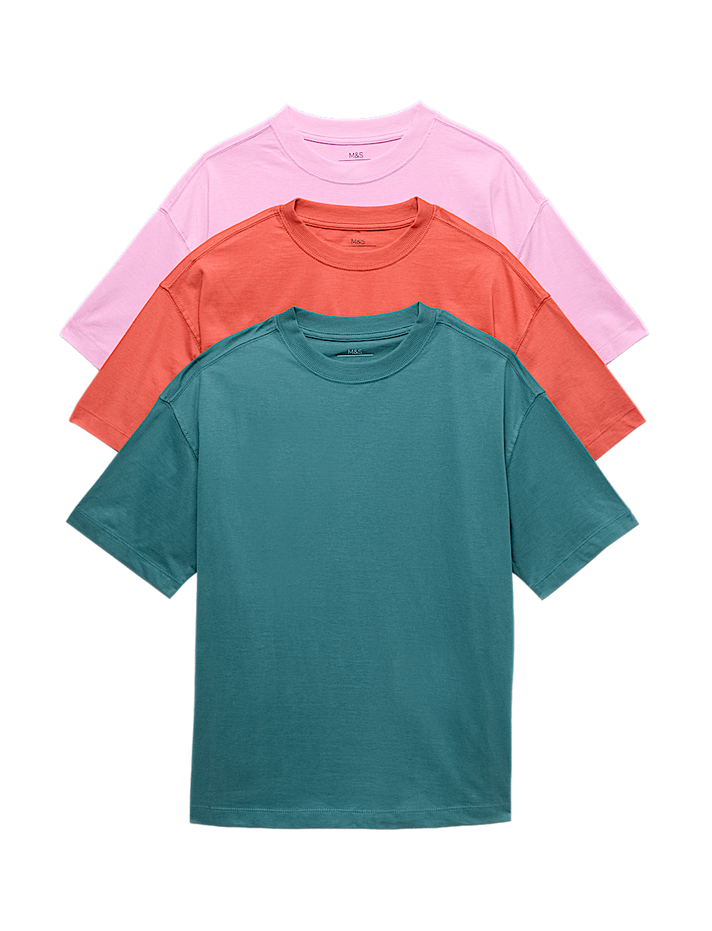 3 Pack Pure Cotton T-Shirts (6-16 Yrs)