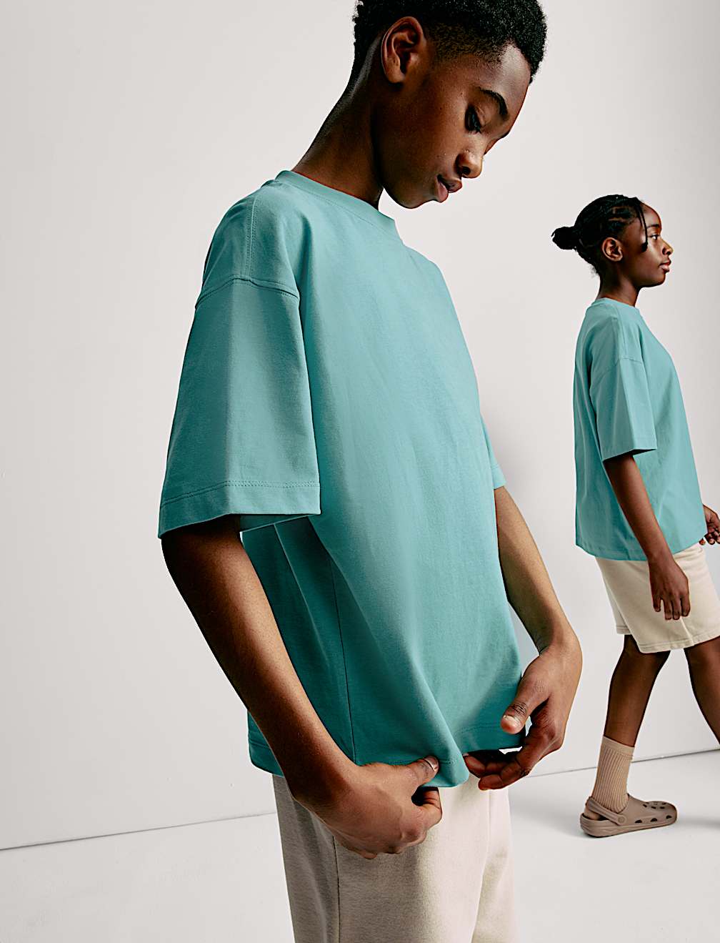 Pure Cotton Plain T-Shirt (2-16 Yrs)