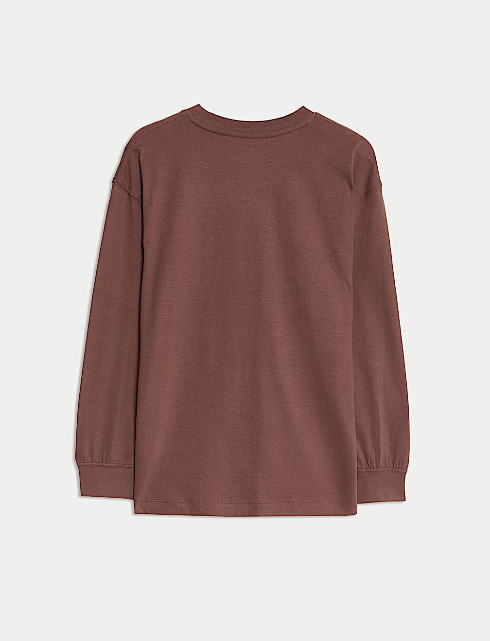 Pure Cotton Plain Long Sleeve Top (6-16 Yrs)