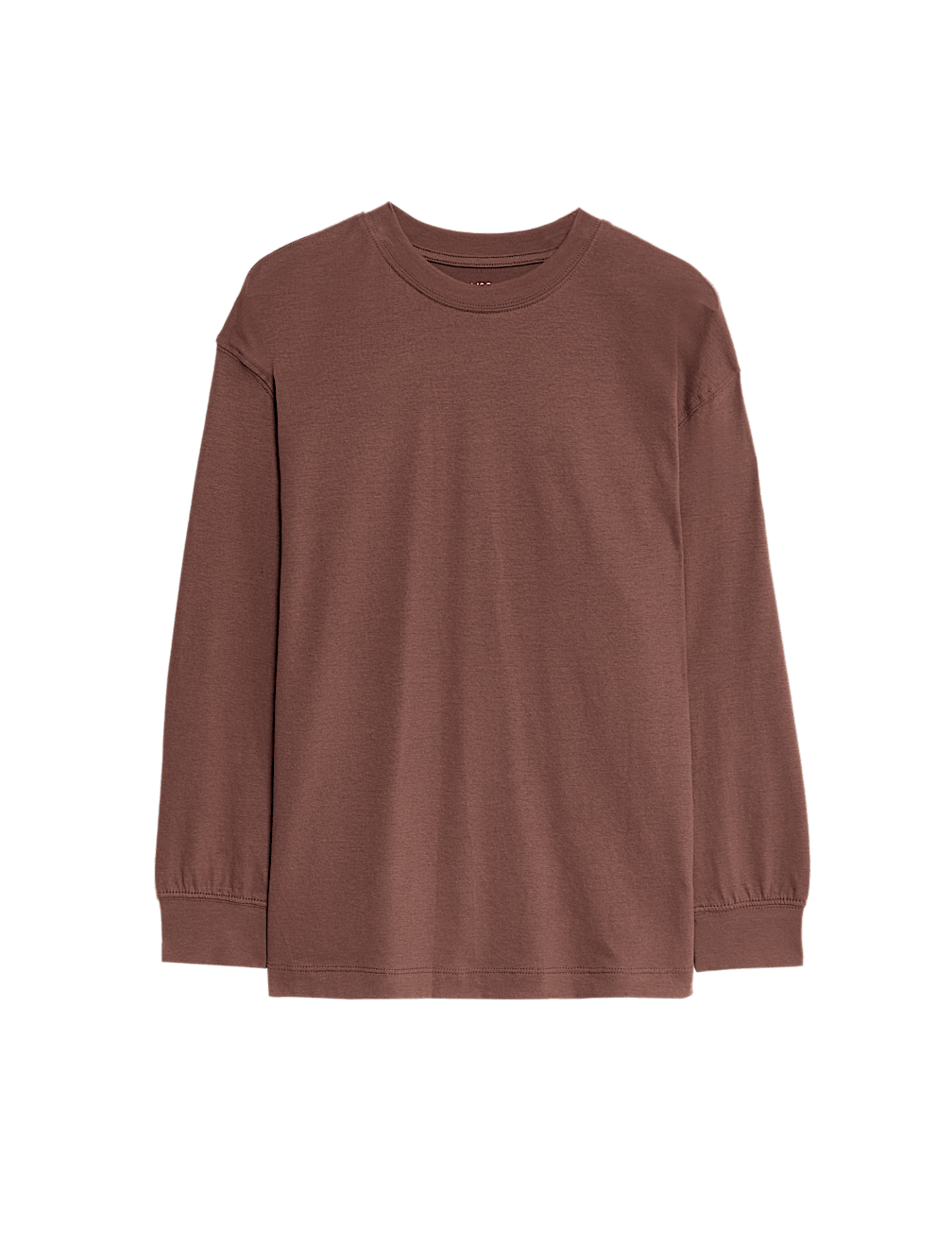 Pure Cotton Plain Long Sleeve Top (6-16 Yrs)