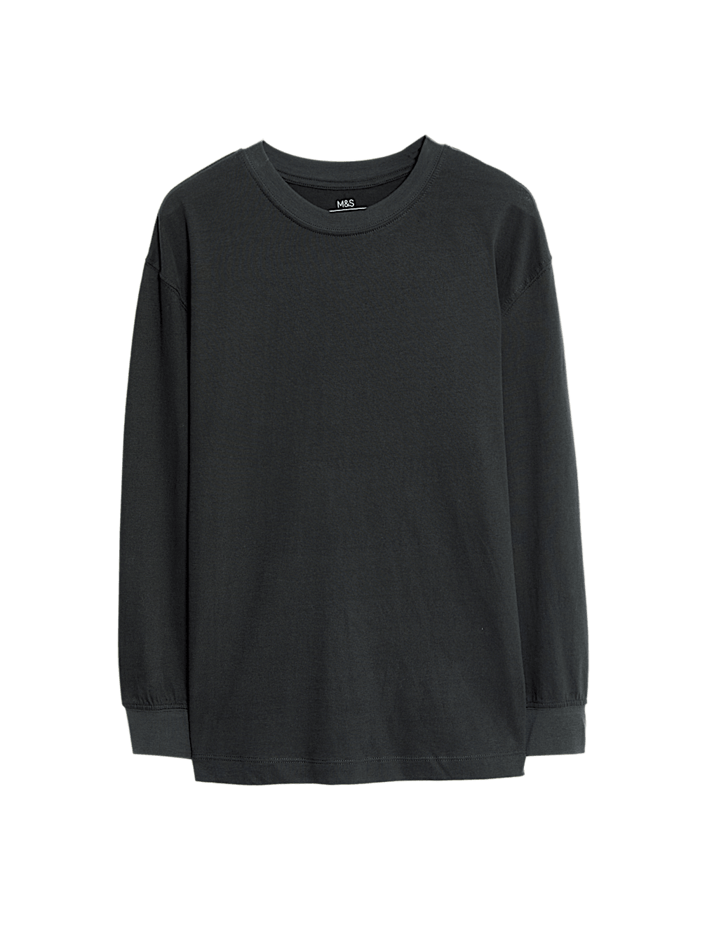 Pure Cotton Plain Long Sleeve Top (6-16 Yrs)