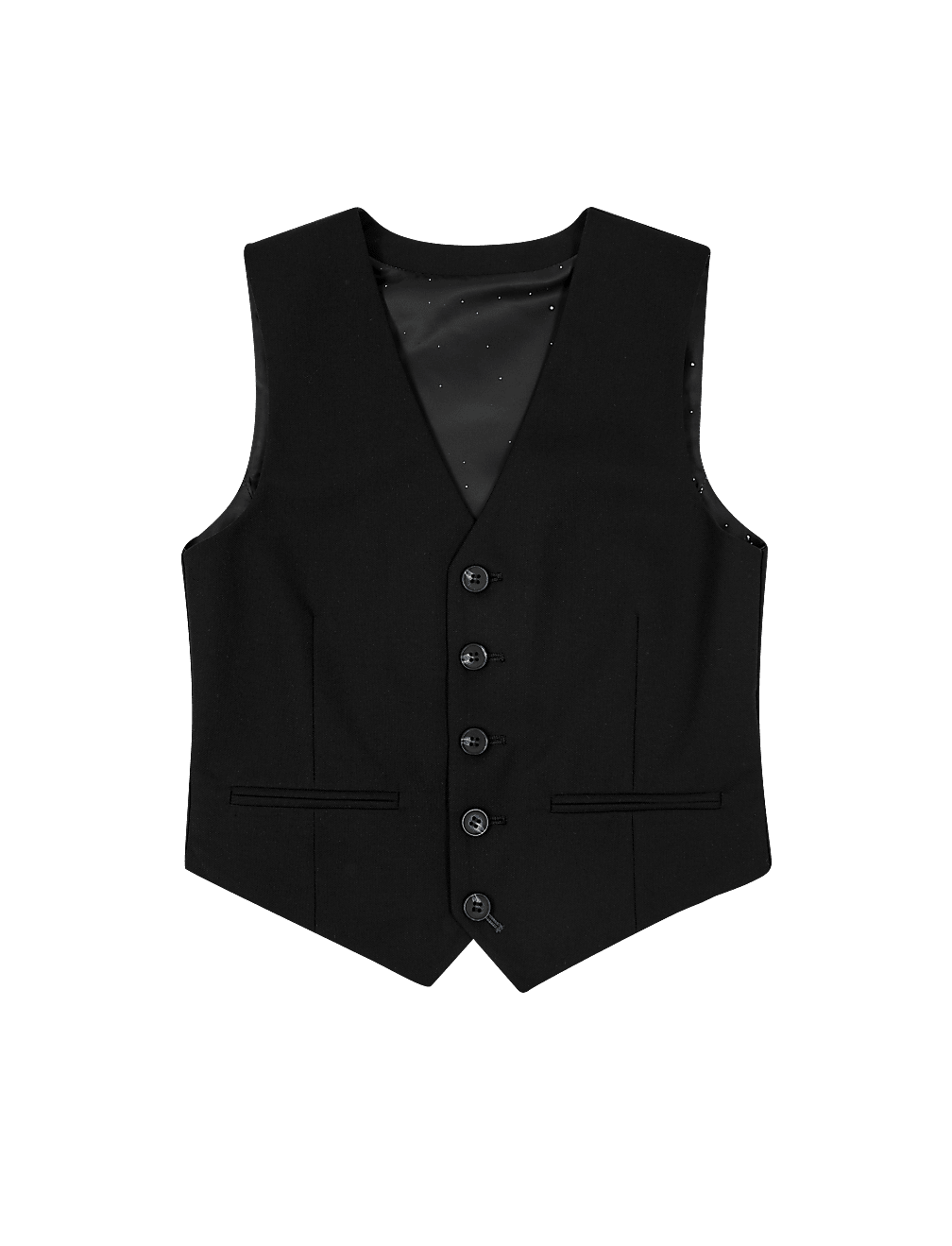 Black Waistcoat (3-16 Yrs)