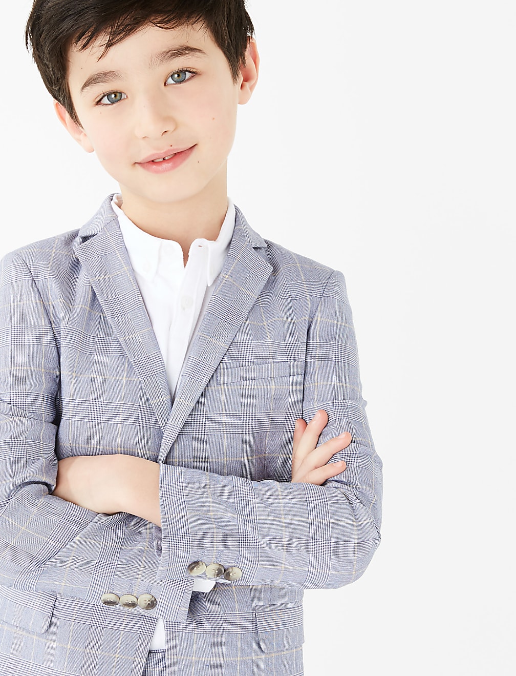 Checked Suit Jacket (2-16 Yrs)