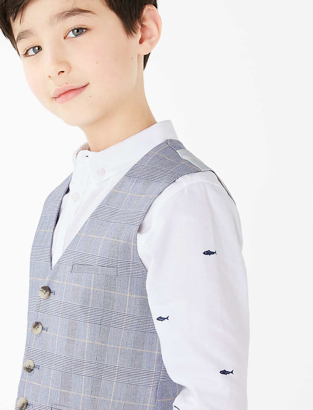 Checked Waistcoat (2-16 Yrs)