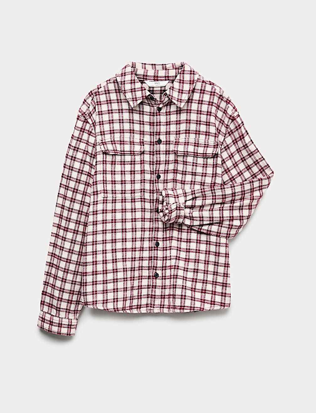Pure Cotton Micro Checked Shirt (6-16 Yrs)