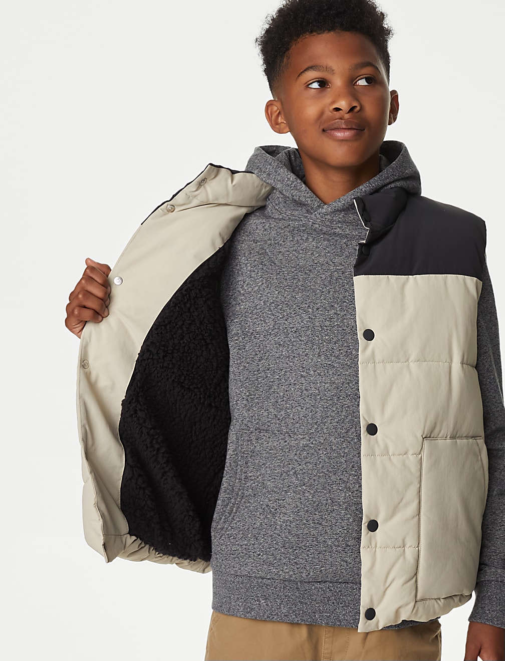 Stormwear&trade; Borg Lined Padded Gilet (6 - 16 Yrs)