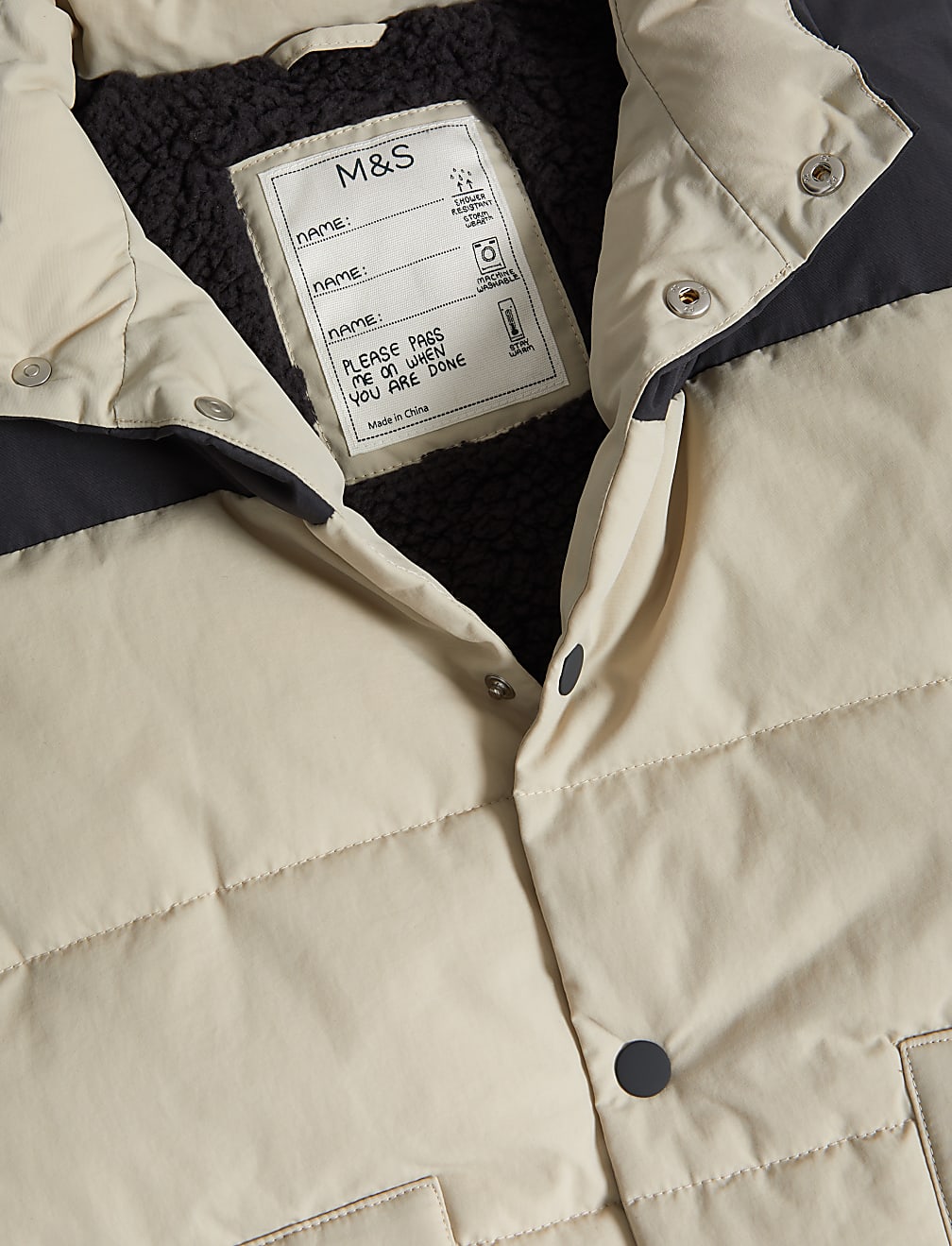 Stormwear™ Borg Lined Padded Gilet (6 - 16 Yrs)