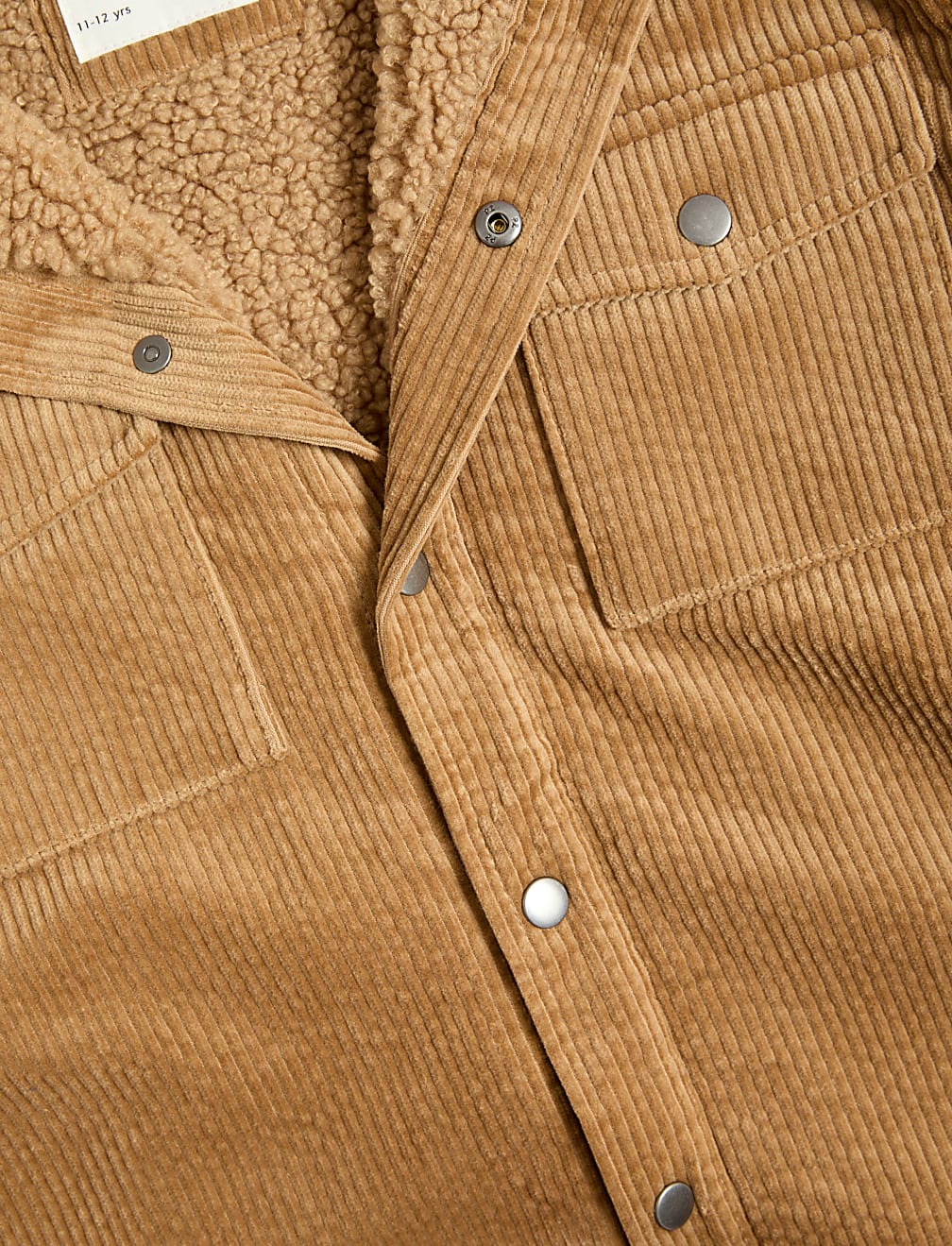 Cord Fleece Lined Shacket (6-16 Yrs)