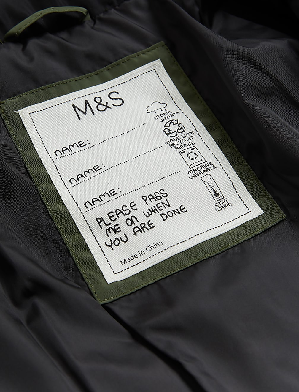 Stormwear™ Padded Raincoat (6 - 16 Yrs)