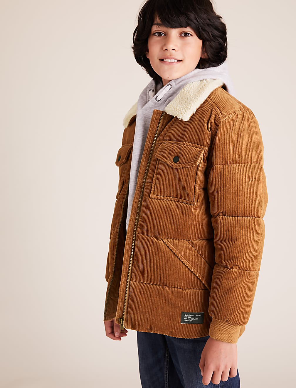 Buy Stormwear Cotton Padded Cord Jacket 6 16 Yrs at Marks Spencer