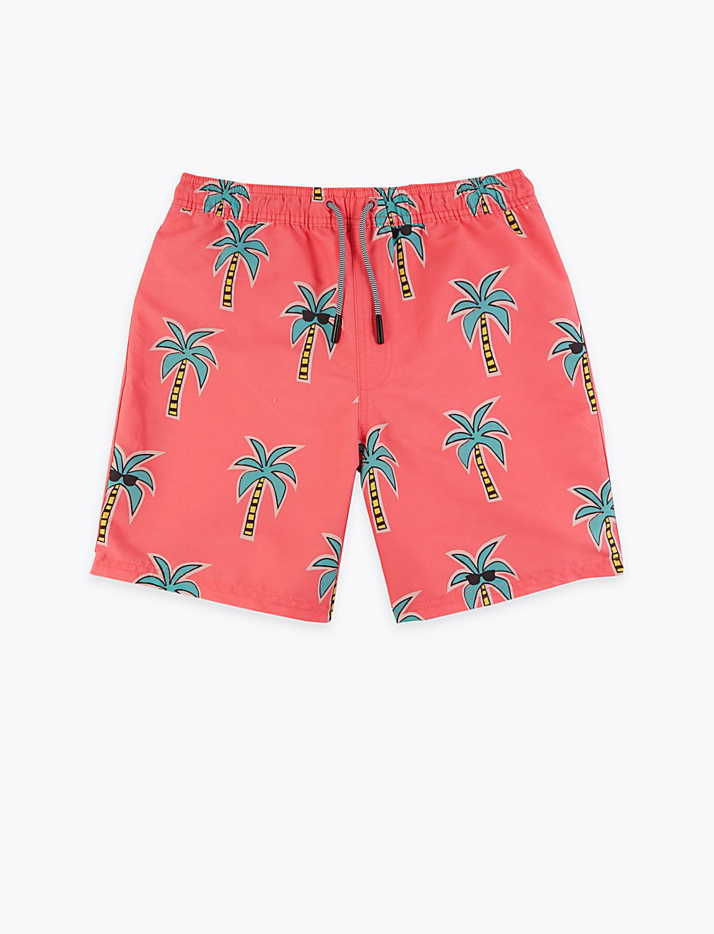 Palm Print Swim Shorts (6-16 Yrs)