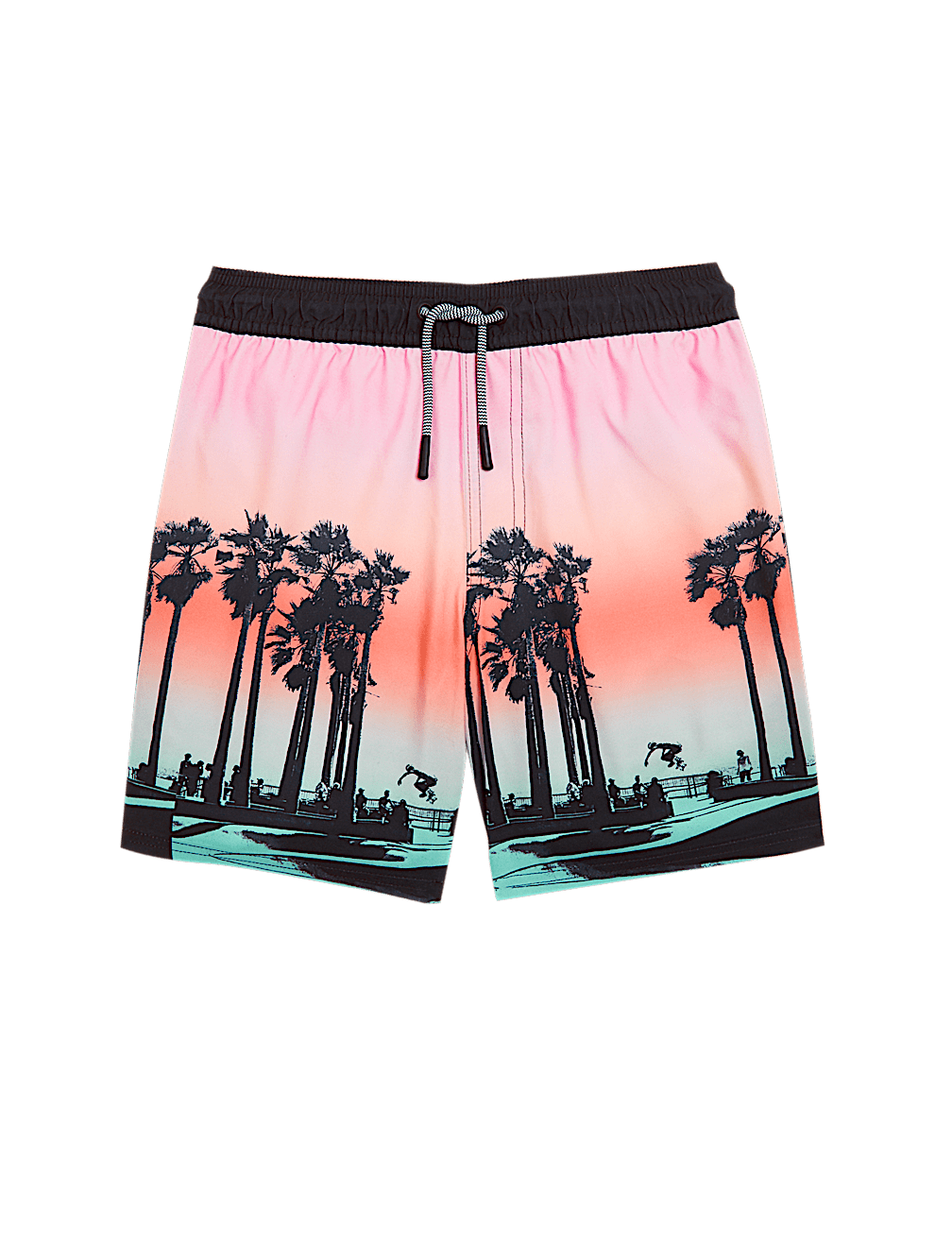 Palm Print Mini Me Swim Short  (6-16 Yrs)