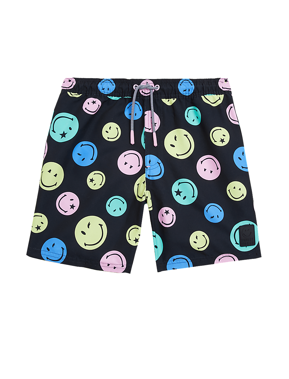 SmileyWorld&reg; Printed Swim Shorts (6-16 Yrs)
