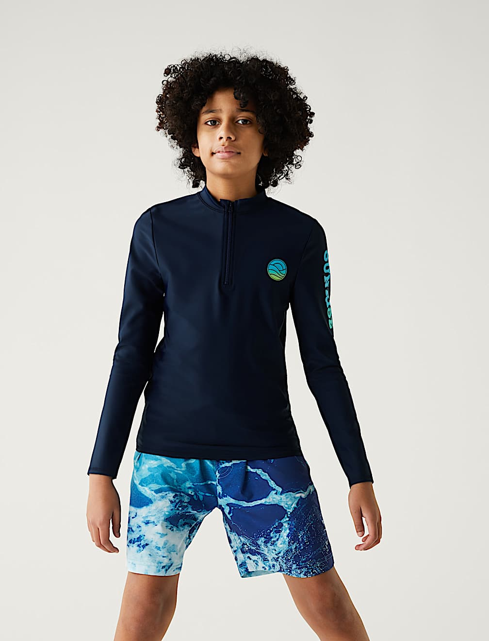 Slogan Long Sleeve Rash Vest