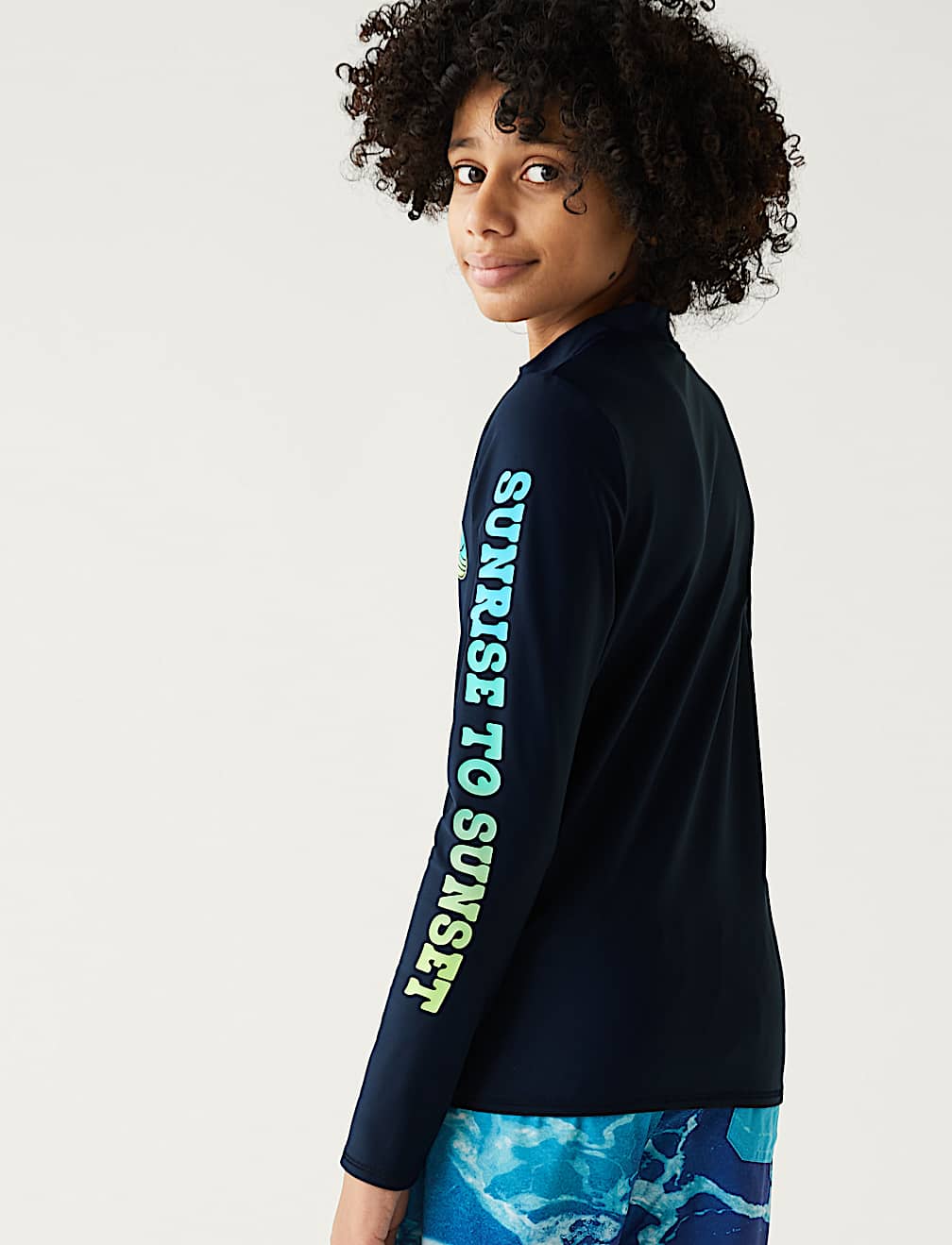 Slogan Long Sleeve Rash Vest