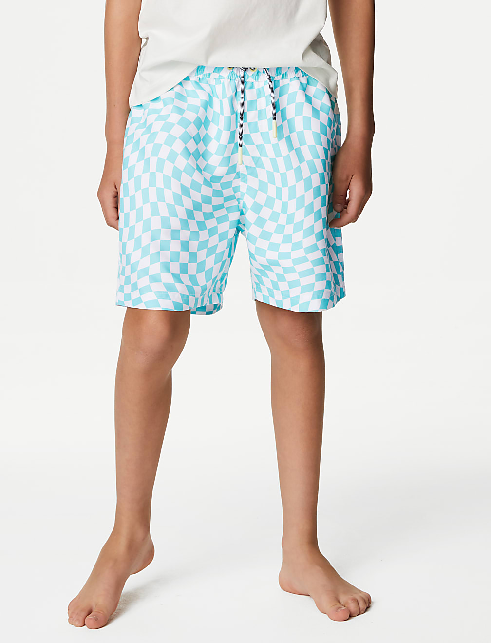Checked Swim Shorts (6-16 Yrs)