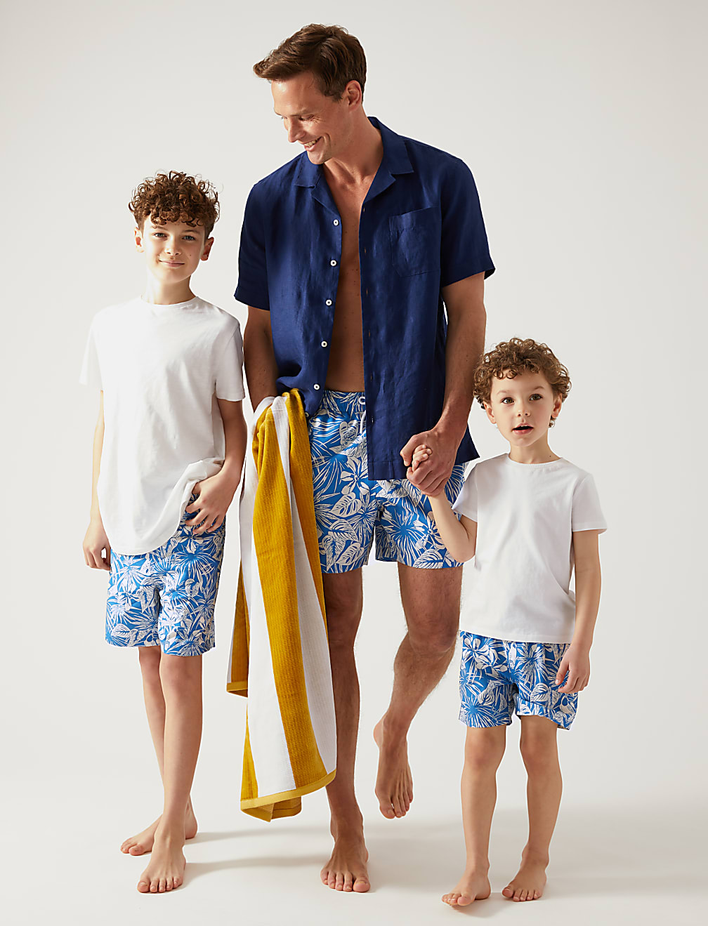 Mini Me Tropical Print Swim Shorts (6-16 Yrs)