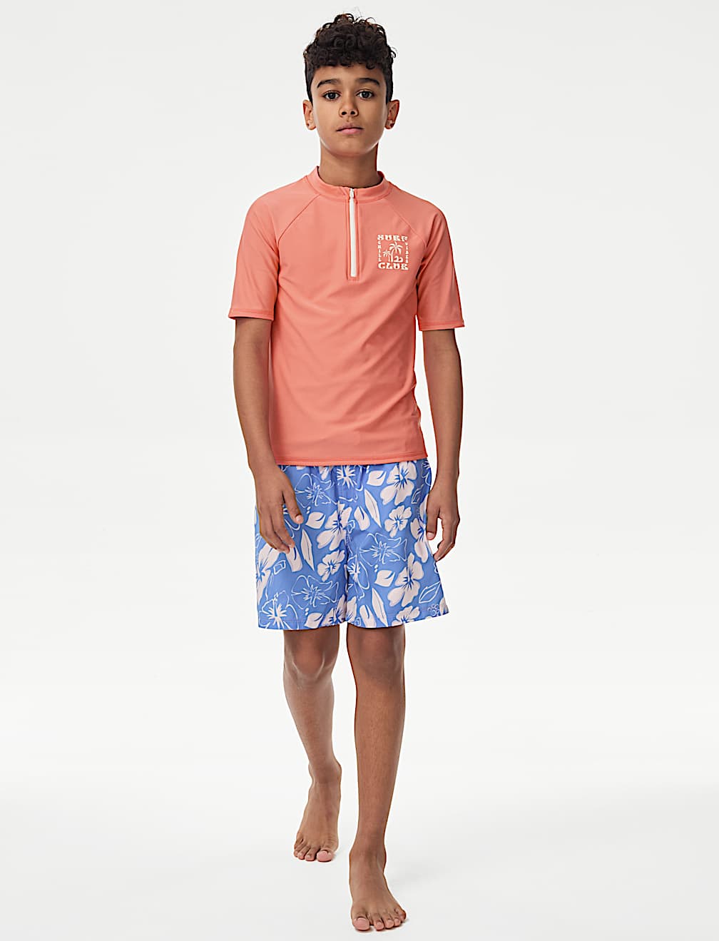Quarter Zip Rash Vest (2-16 Yrs)